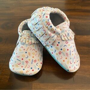 Freshly Picked Colorful Birthday Confetti baby shoes